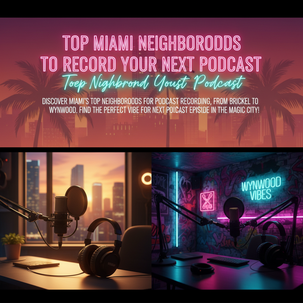 Top Miami Neighborhoods to Record Your Next Podcast